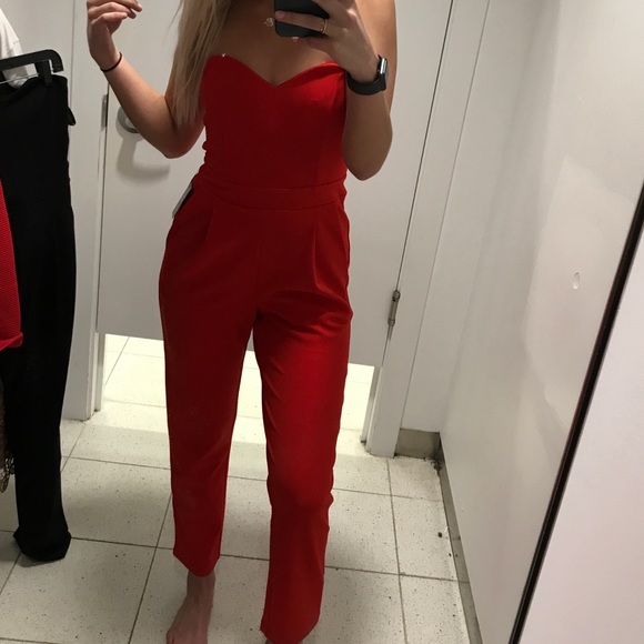 Express Dresses & Skirts - Red pantsuit